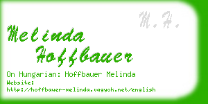 melinda hoffbauer business card